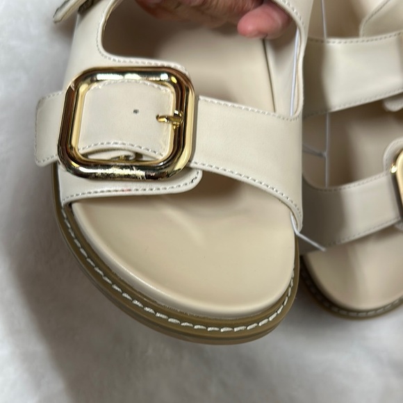 Universal Thread Cream Gold Buckle Sandals - Picture 7 of 10